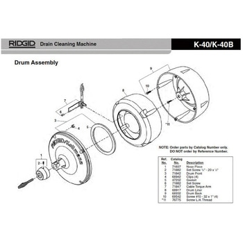 クリップ F/K-40 (4個入) RIDGID(日本エマソン)