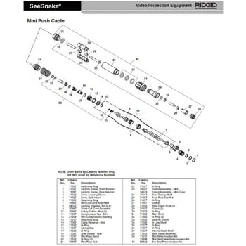 70982 ミニ コイルコード アッセンブリー F/ミニ 1個 RIDGID(日本