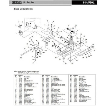 フラット ワッシャー F/614 RIDGID(日本エマソン)