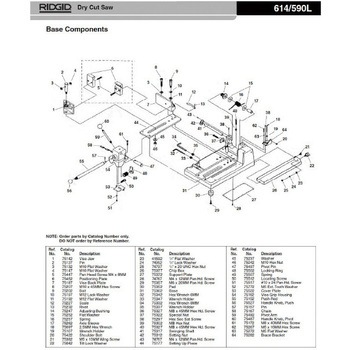 セッティング ナット F/614 RIDGID(日本エマソン)