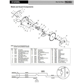 ロック ワッシャー F/614 (2個入) RIDGID(日本エマソン)