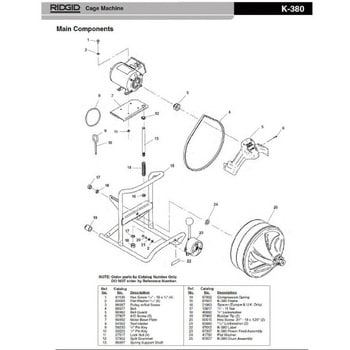 RIDGID(リジッド) 59795 A-2137 プｰリｰ スクリュｰ F/K-150- ×1個[個人