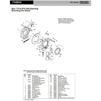 E10759 フラット ワッシャー F/1224 - RIDGID(日本エマソン)
