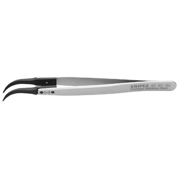 9281-03 ESDチップ交換式ピンセット 130MM KNIPEX(クニペックス)