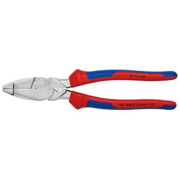 0915-240 架線工事用強力ペンチ(圧着付) KNIPEX(クニペックス)