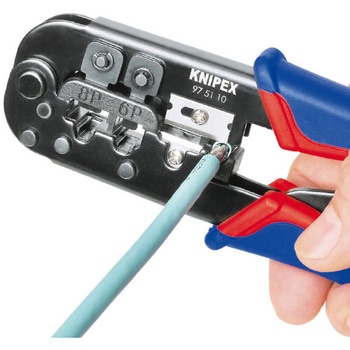9751-10SB ウエスタンプラグ圧着ペンチ (6/8ピン) KNIPEX(クニペックス)