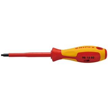 9812-02 絶縁ロバートソンドライバー R2 1000V KNIPEX(クニペックス)