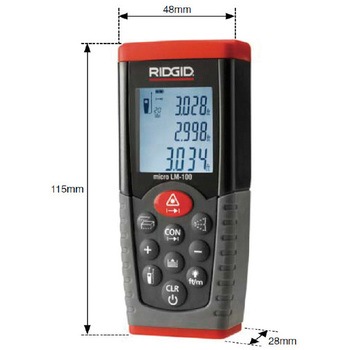 MICRO LM-100 レーザー距離計 RIDGID(日本エマソン)