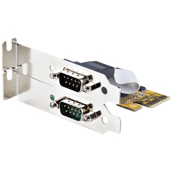RS232Cシリアルアダプターカード/PCI Express/2ポート/16C1050 UART/標準 & ロープロファイルブラケット/COM番号保持機能/Windows & Linux/シリアル通信用インターフェースボード StarTech.com