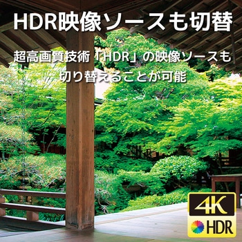 4K60Hz対応 3入力1出力 HDMI切替器 ラトックシステム