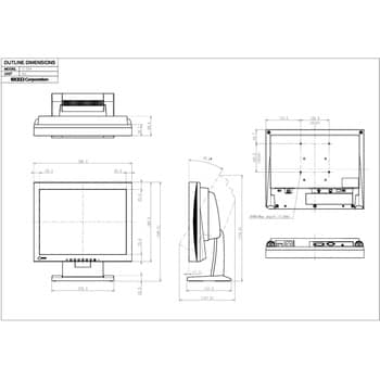 S1504-TGY 15.0型カラー液晶モニター FlexScan S1504 (XGA/DVI-D， D