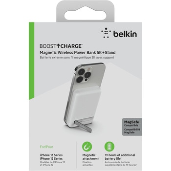 MagSafe対応 磁気ワイヤレスモバイルバッテリー 5000mAh BELKIN(ベルキン)