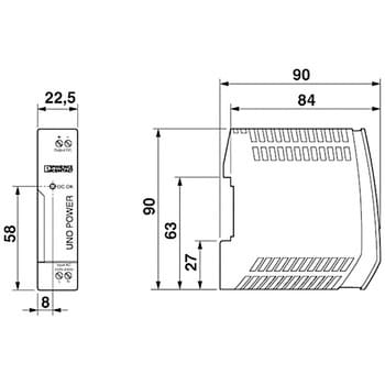 UNO-PS/1AC/24DC/30W スイッチング電源・ベーシックコンパクト UNO 1個