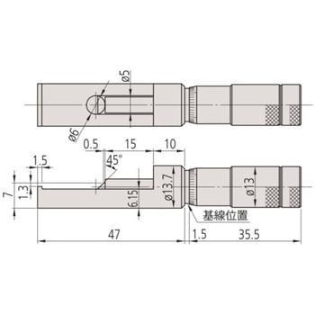 147シリーズ カンシームマイクロメータ ミツトヨ(Mitutoyo) カンシーム