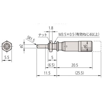 148シリーズ マイクロメーターヘッド (標準形) Mitutoyo(ミツトヨ)