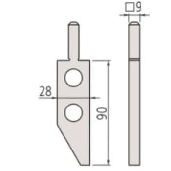 552シリーズ ABSクーラントプルーフカーボンキャリパCFC-GU専用測定子