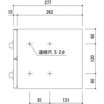 SMP-36P-2FF 郵便受箱(可変プッシュ錠付)前入前出型 1台 神栄ホーム