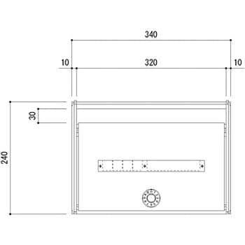 SMP-7 郵便受箱(ダイヤル錠付)前入前出型 SMP7 1台 神栄ホーム