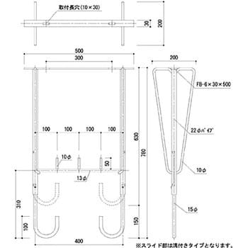 SK-4178A-BC バルコニー物干金物(自在型) 1本 神栄ホームクリエイト(旧