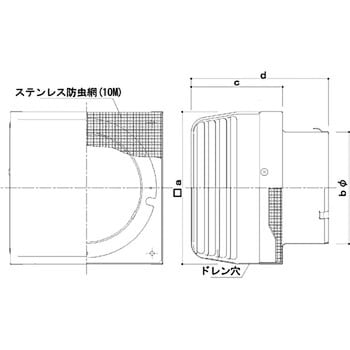 耐風型フード付ガラリ 神栄ホームクリエイト(新協和)