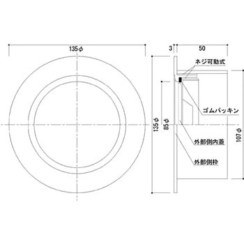 設備機器用スリーブキャップ 神栄ホームクリエイト(新協和)