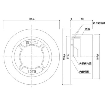 設備機器用スリーブキャップ 神栄ホームクリエイト(新協和)