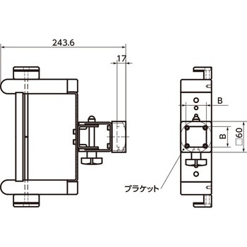 DKBR-AA  キーボード固定部品- 1軸タイプ NBK(鍋屋バイテック会社)