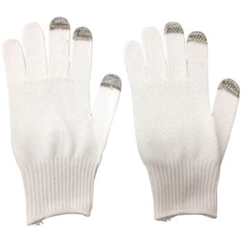 white touch screen gloves