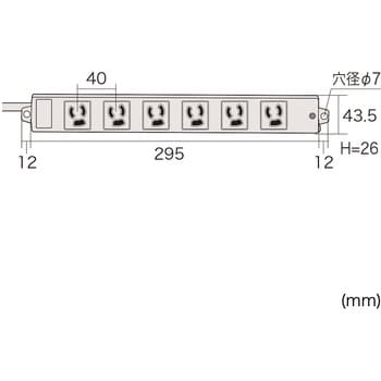 TAP-K6-10 工事物件タップ 1本 サンワサプライ 【通販サイトMonotaRO】