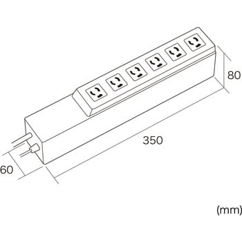 TAP-RT1 タイマー付きタップ サンワサプライ 6口 3P抜け止め