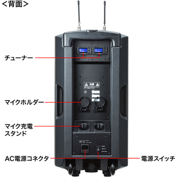 ワイヤレスマイク付き拡声器スピーカー サンワサプライ