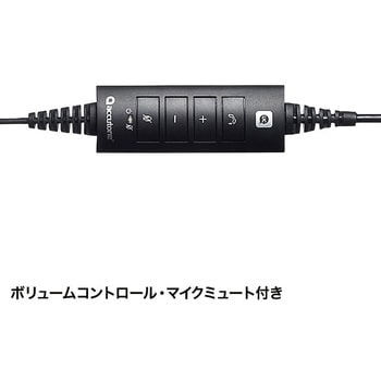 MM-HSU07BK USBヘッドセット サンワサプライ オーバーヘッド(片耳