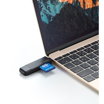 スタンド付きUSB Type Cカードリーダー サンワサプライ