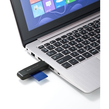 スタンド付きUSB Type Cカードリーダー サンワサプライ