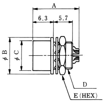 高性能 小型丸型コネクタ HR10シリーズ レセプタクル HIROSE(ヒロセ電機)