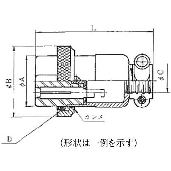 HS12P-2(71) 電子機器用メタルシェル丸形コネクタ HSシリーズ プラグ 1個 ヒロセ電機 (HIROSE) 【通販モノタロウ】