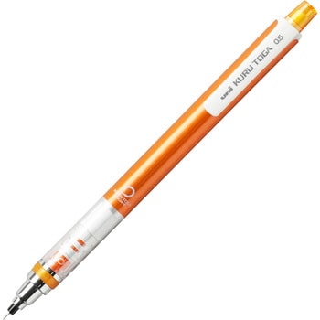 三菱鉛筆 【新品】（まとめ） 三菱鉛筆 クルトガ スタンダードモデル（0.5mm芯） M5-450 1P.4 オレンジ 1本入 【×10セット】