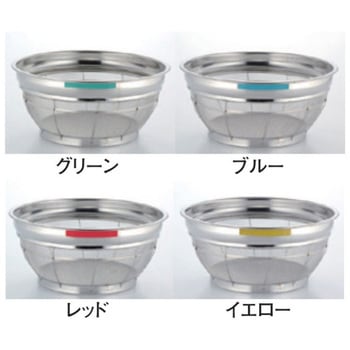 18-8 深型米揚ざる 1斗 37.5cmシリーズ 弁慶(本間冬治工業)