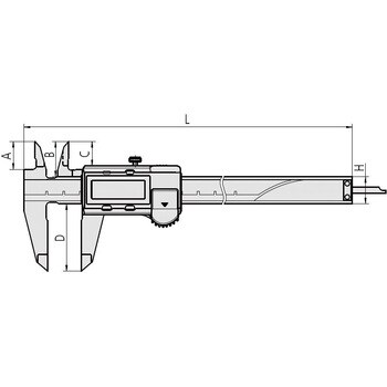 CD-15APX 標準ABSデジマチックキャリパ 1台 ミツトヨ(Mitutoyo) 【通販