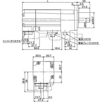 高速船三菱サーボモーターHG-KR23K新品-