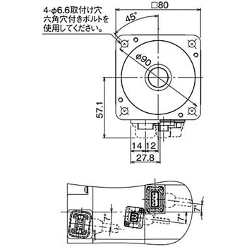 HG-KRシリーズ(低慣性・小容量) サーボモータ 電磁ブレーキなし