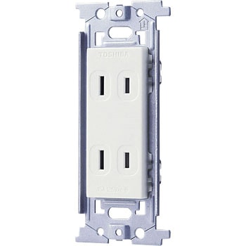 扉付ダブルコンセント ELPA