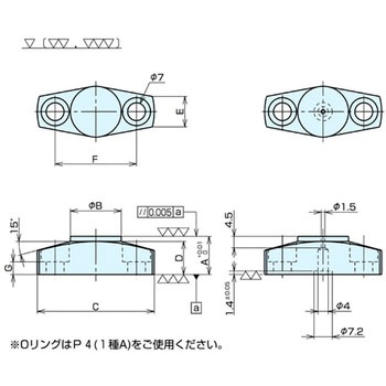 基準座KZFB(フランジ付) ナベヤ