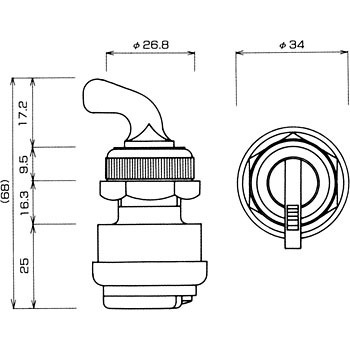 イグニッションスイッチ Yec 自動車用スイッチ 通販モノタロウ Es221