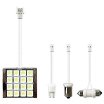 16灯LEDルーム球 フラット マルチ カシムラ