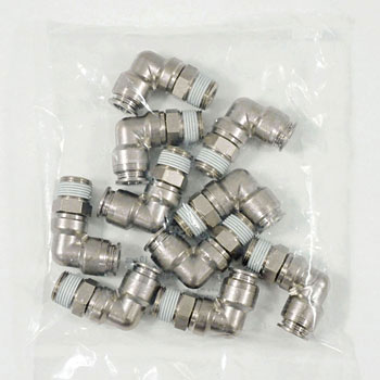 KL10-03-1-N チューブフィッティングブラス エルボ カバー無 PISCO(ピスコ) 87942127