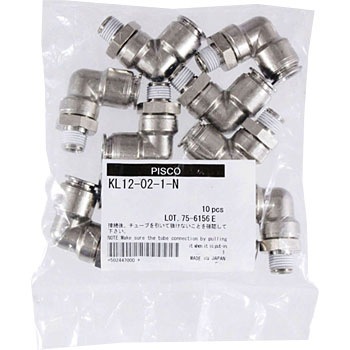 KL12-02-1-N �`���[�u�t�B�b�e�B���O�u���X �G���{ �J�o�[�� PISCO(�s�X�R) �ō��g�p����1MPa �σX�p�b�^�^�C�v 87942172