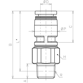 ロータリジョイント ストレート - PISCO(ピスコ)