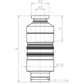 金型温調継手 ストップ弁内蔵タイプ(プラグのみ) PISCO(ピスコ)