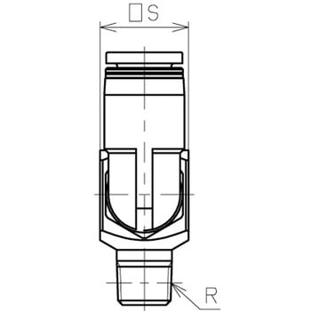 真空発生器 エア供給ポートエルボ集中排気 PISCO(ピスコ)